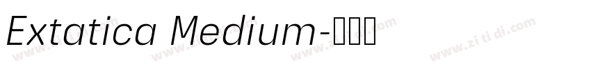 Extatica Medium字体转换